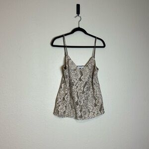 Current Air x Anthropologie Lace Floral Tank Top‎ Size Small